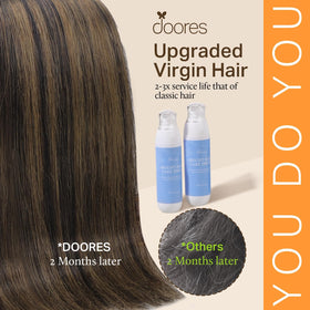 DOORES Clip in Hair Extensions 135g packaging