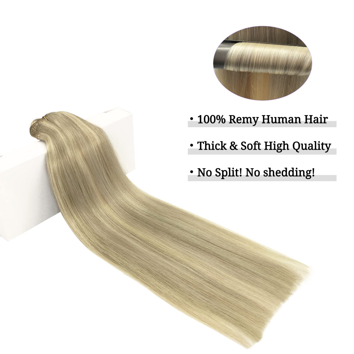 DOORES Clip in Hair Extensions 150g upgrade colour variety