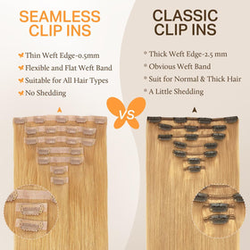 DOORES Clip in Hair Extensions 2 inch pieces overview