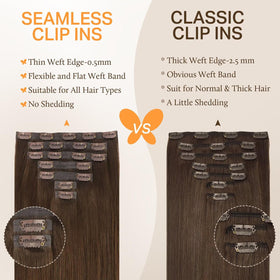 DOORES Clip in Hair Extensions 200g 18-inch installation process