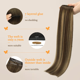 DOORES Clip in Hair Extensions 200g in a lifestyle setting