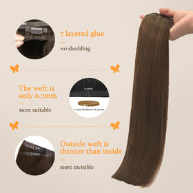 DOORES Clip in Hair Extensions 6 inch pieces