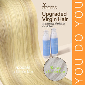 DOORES Clip-in Hair Extensions close-up of clips