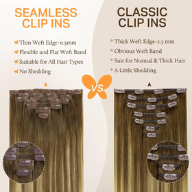 DOORES Clip in Hair Extensions colour matching service