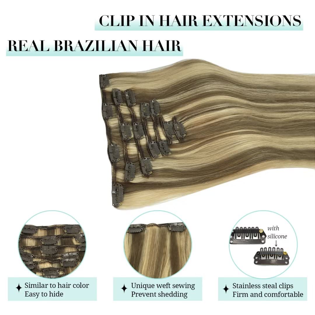 DOORES Clip in Hair Extensions displayed on a mannequin