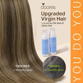 DOORES Clip in Hair Extensions in various colours