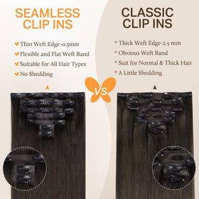 DOORES Clip in Hair Extensions installation process