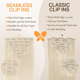 DOORES Clip in Hair Extensions installation process