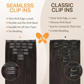 DOORES Clip in Hair Extensions installation process