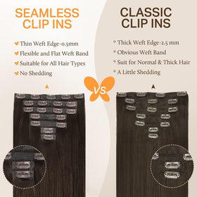 DOORES Clip in Hair Extensions installation process