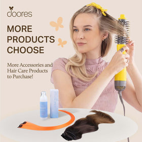 DOORES Clip in Hair Extensions installation process
