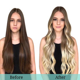DOORES Clip in Hair Extensions installation process