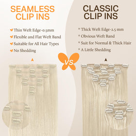 DOORES Clip in Hair Extensions on model with styled hair