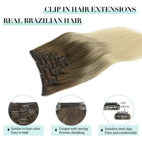 DOORES Clip in Hair Extensions packaging
