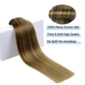 DOORES Clip in Hair Extensions packaging and care instructions