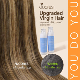 DOORES Clip in Hair Extensions packaging front view