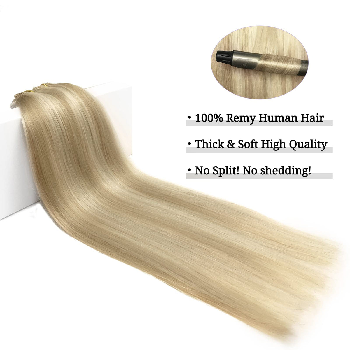 DOORES Clip in Hair Extensions packaging front view