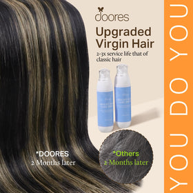 DOORES Clip in Hair Extensions packaging view