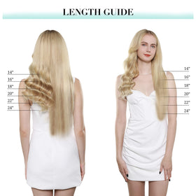 DOORES hair extensions in natural light for colour comparison