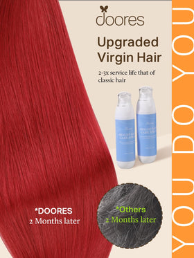 DOORES Tape In Hair Extensions 100g back view