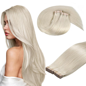 DOORES Tape In Hair Extensions 100g front view