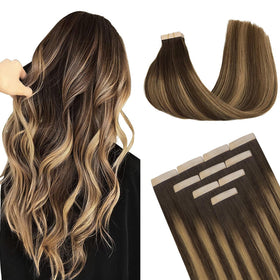 DOORES Tape In Hair Extensions 100g front view