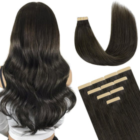 DOORES Tape in Hair Extensions 100g front view