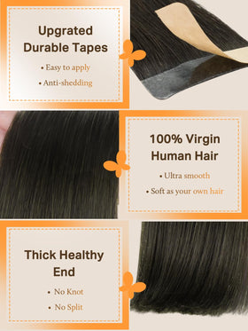 DOORES Tape in Hair Extensions 100g in various lengths