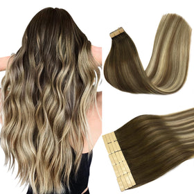 DOORES Tape in Hair Extensions 100g pack front view