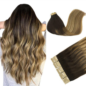 DOORES Tape in Hair Extensions 100g pack front view