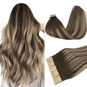 DOORES Tape in Hair Extensions 100g pack front view
