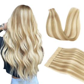 DOORES Tape in Hair Extensions 100g pack front view