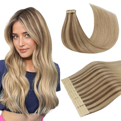 DOORES Tape in Hair Extensions 100g pack front view