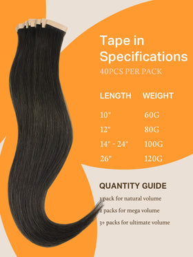 DOORES Tape in Hair Extensions 100g packaging