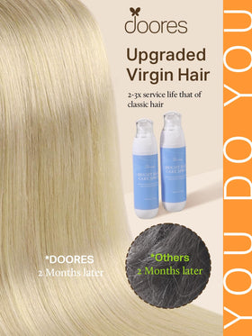 DOORES Tape in Hair Extensions 100g showing colour options