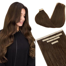 DOORES Tape in Hair Extensions 10pcs pack front view