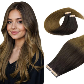 DOORES Tape in Hair Extensions 110g pack front view