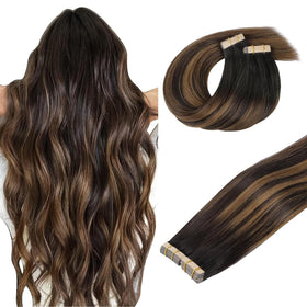 DOORES Tape In Hair Extensions 20pcs 18 inches in packaging