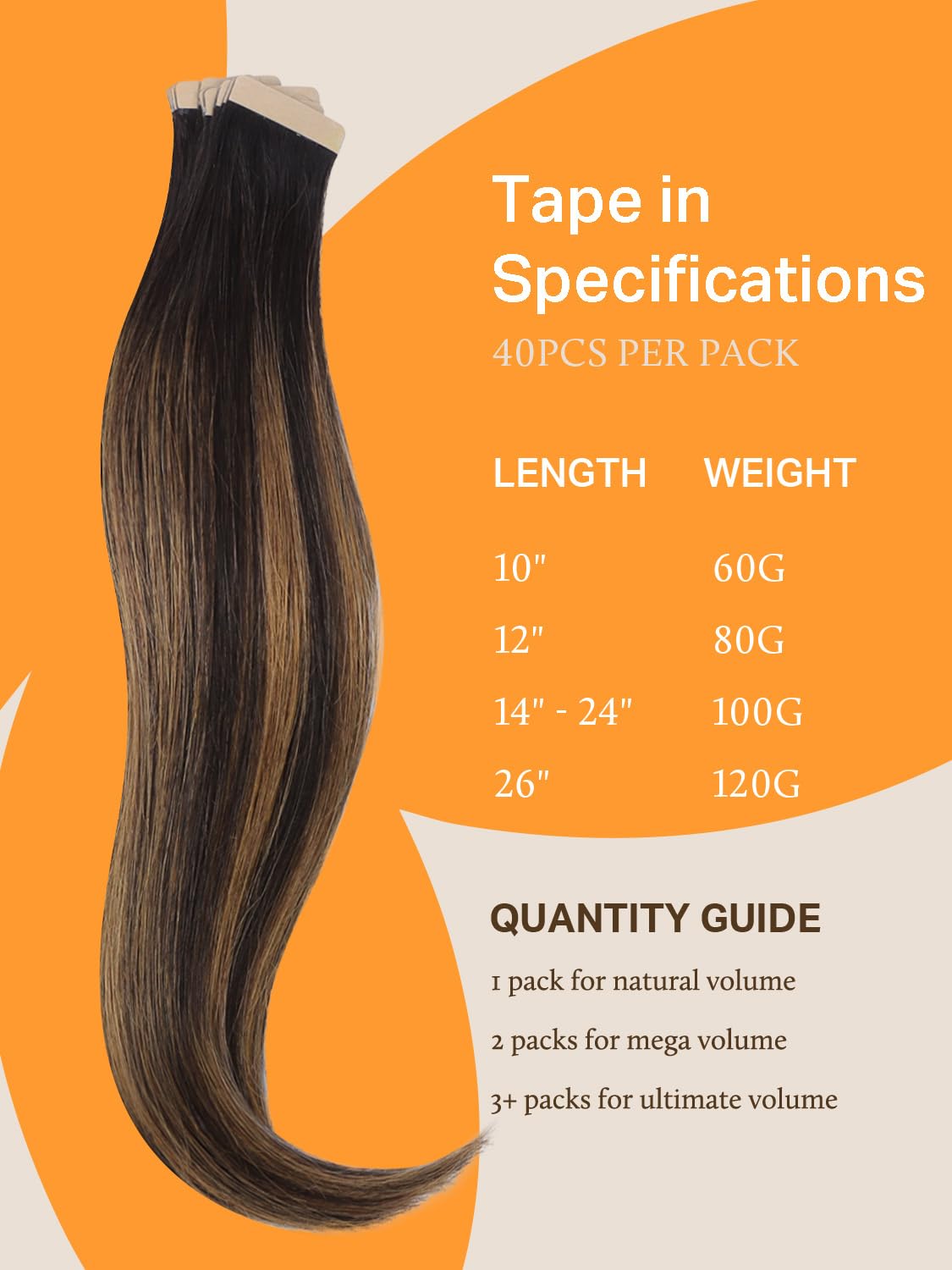 DOORES Tape In Hair Extensions 20pcs displayed in various shades