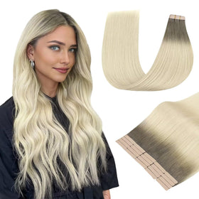 DOORES Tape in Hair Extensions 20pcs pack front view