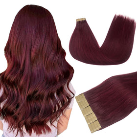 DOORES Tape in Hair Extensions 20pcs pack front view