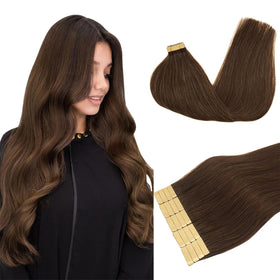 DOORES Tape in Hair Extensions 20pcs pack front view