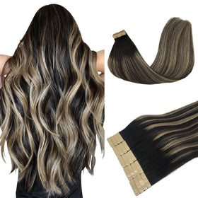 DOORES Tape In Hair Extensions 250g front view