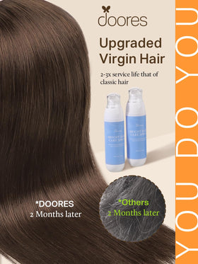 DOORES Tape in Hair Extensions 40 pieces close-up