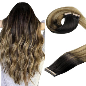 DOORES Tape in Hair Extensions 40pcs natural volume pack