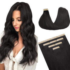 DOORES Tape In Hair Extensions 50g front view