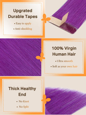DOORES Tape In Hair Extensions application process