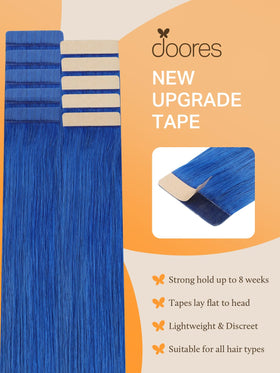 DOORES Tape In Hair Extensions applied in hair for volume