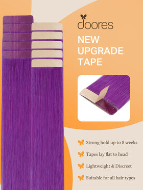DOORES Tape In Hair Extensions close-up of tape