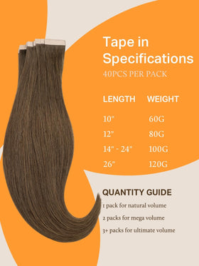 DOORES Tape in Hair Extensions displayed on a model